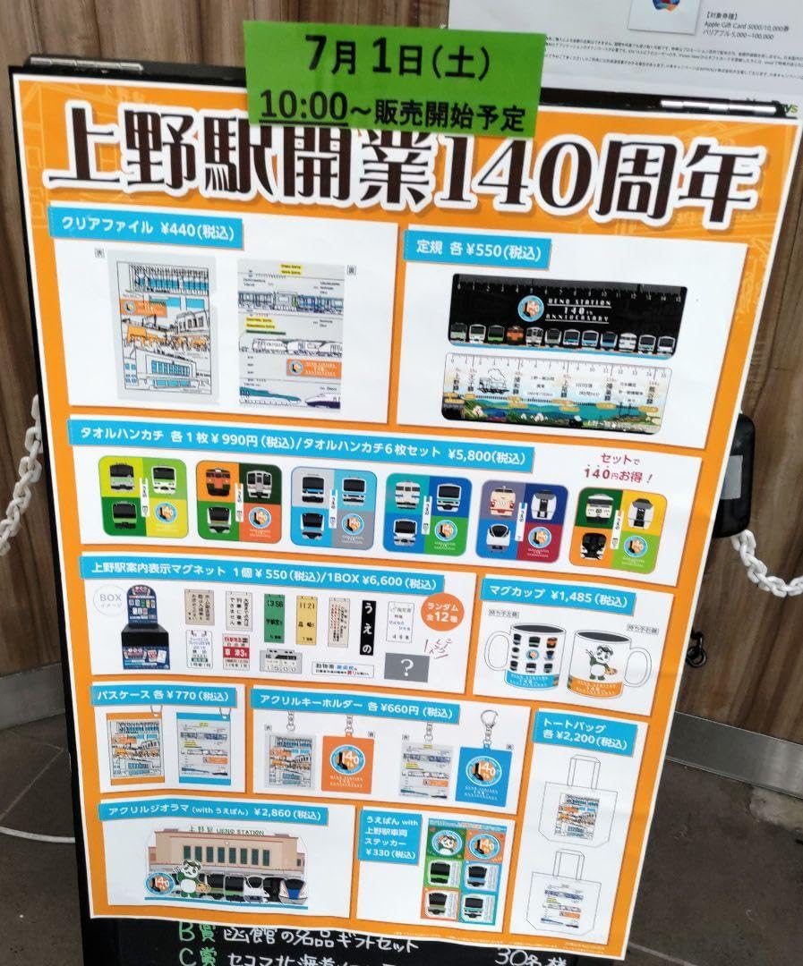 Amazon.co.jp: 上野駅開業140周年記念 案内所マグネット シークレット