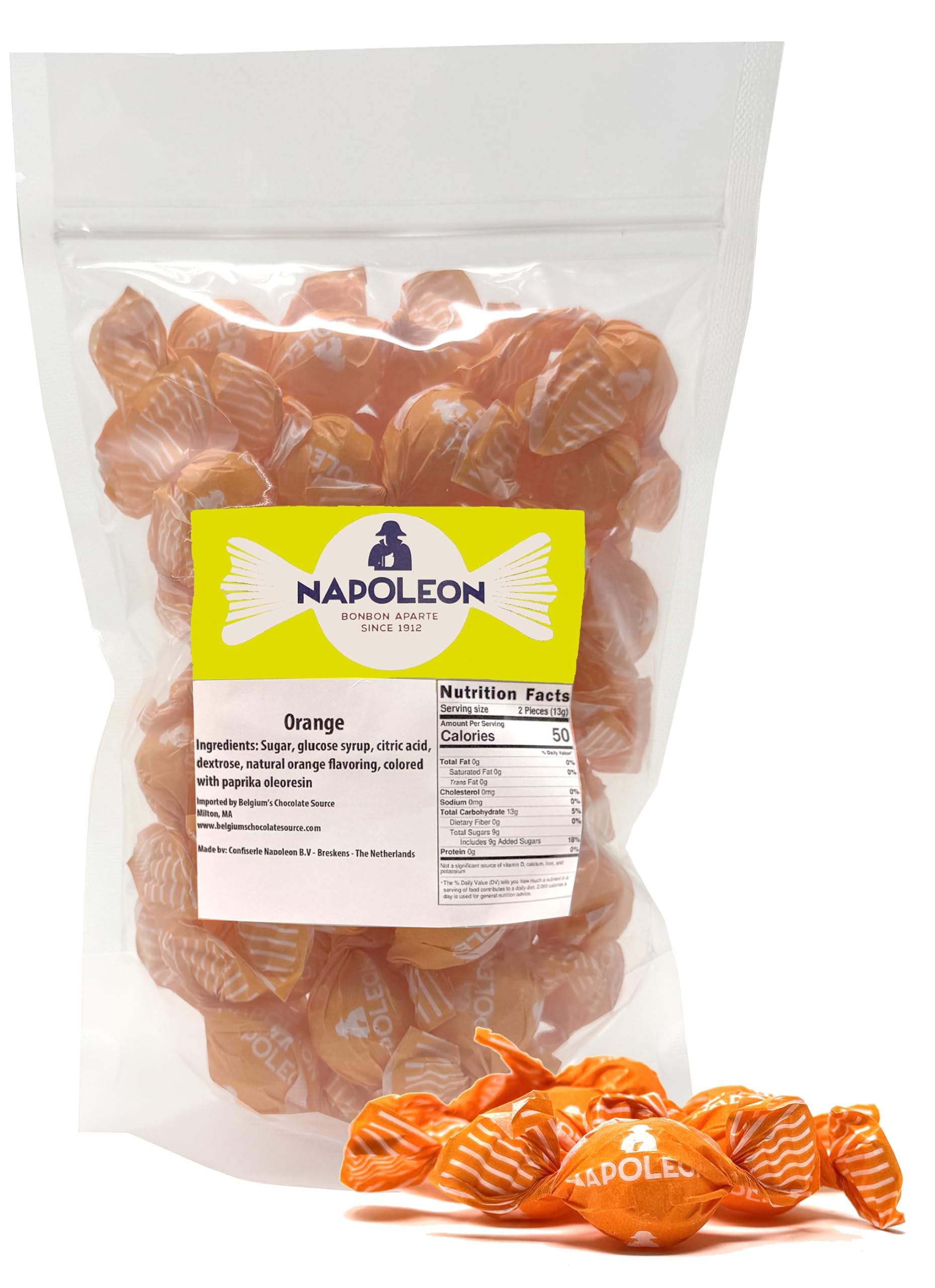 Amazon.com : Napoleon Sour Orange Balls Individually Wrapped Hard