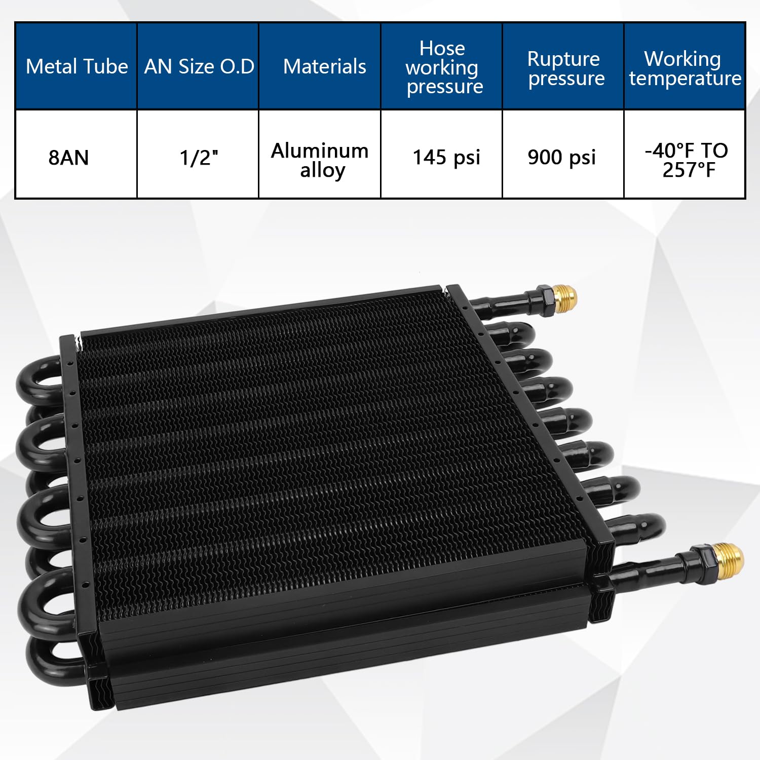 Amazon.com: 16 Pass Universal Transmission Oil Cooler Kit 1/2 Inch