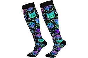 Bubble Milk Tea Printed Kawaii Gothic Socks for Women
