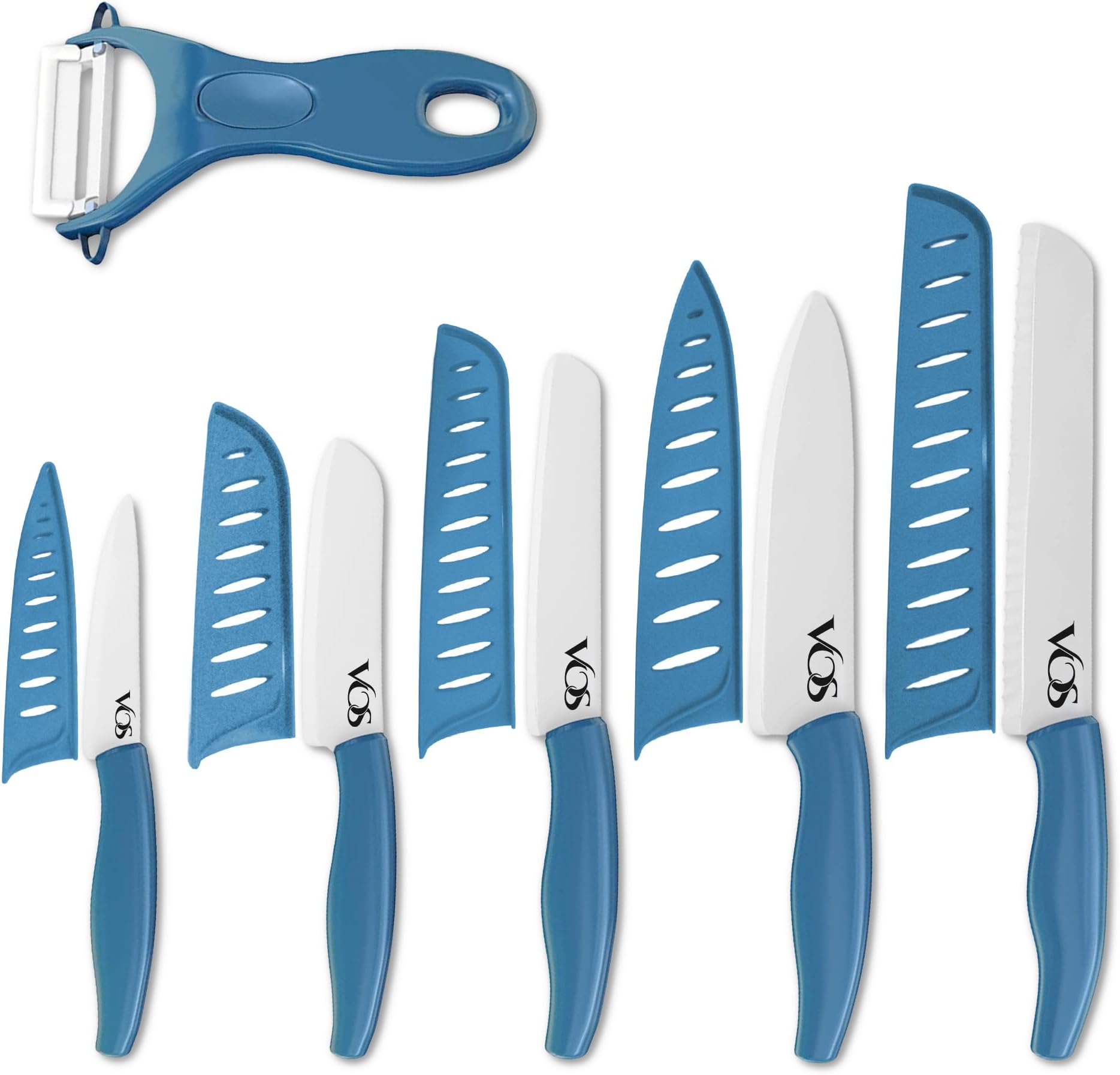 Ceramic Knife Set - Blue