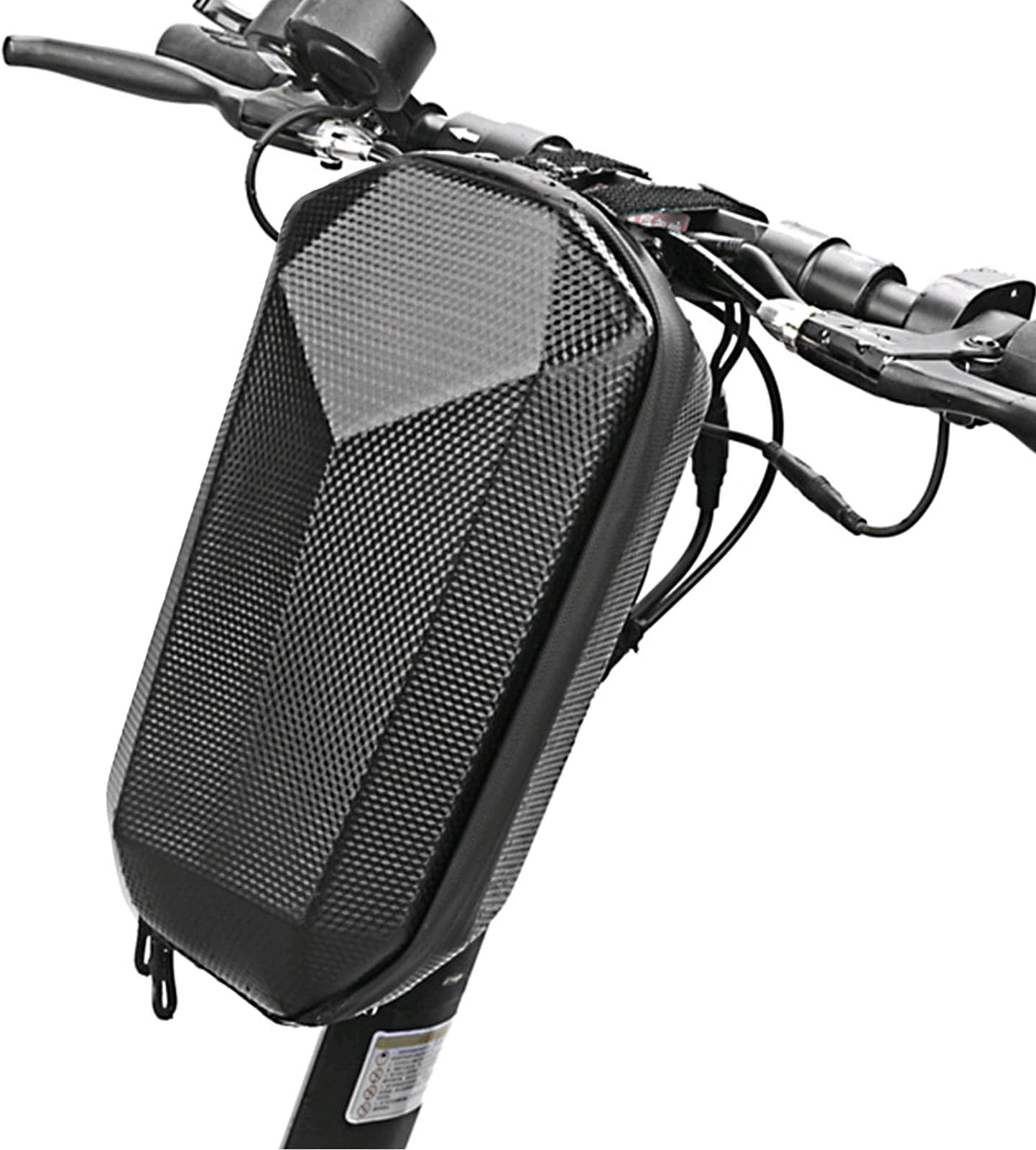 DeepRoar 4L Scooter Storage Bag, Waterproof Hard EVA Shell Bag, Built-in Mesh Design, Suitable for Electric Scooter