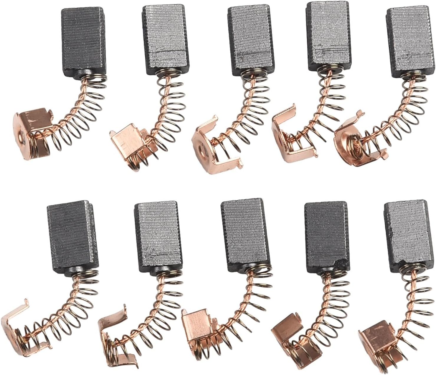 Carbon Brushes 0.2x0.31x0.47 Inch Replacement Parts for Angle Grinder G720 Power Tool Motor Maintenance Electric Brake Restoration 10 Pack