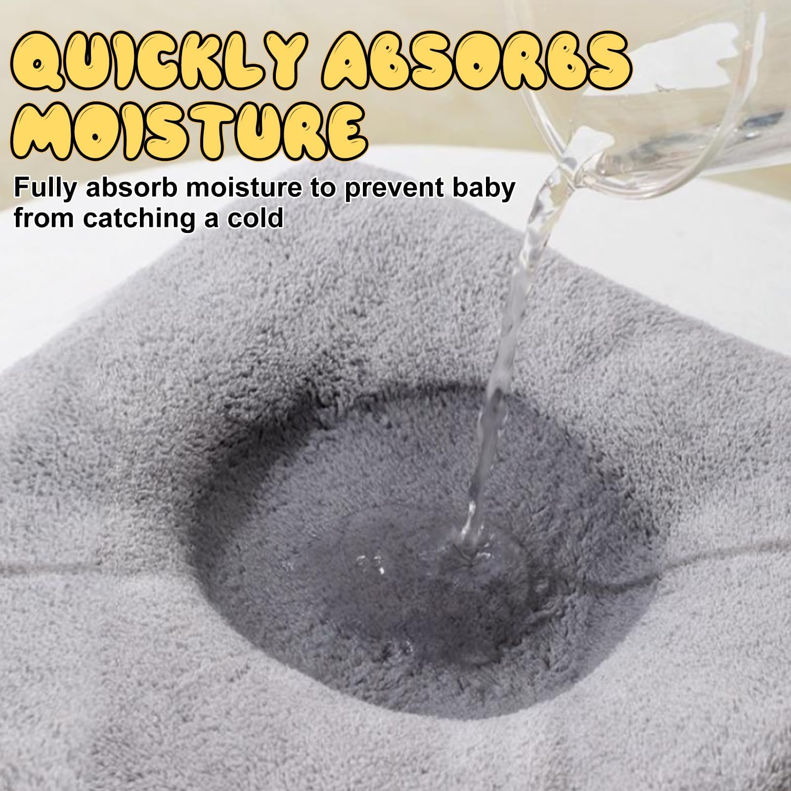 Moorstdel Hooded Baby Towel (white) - Image 4