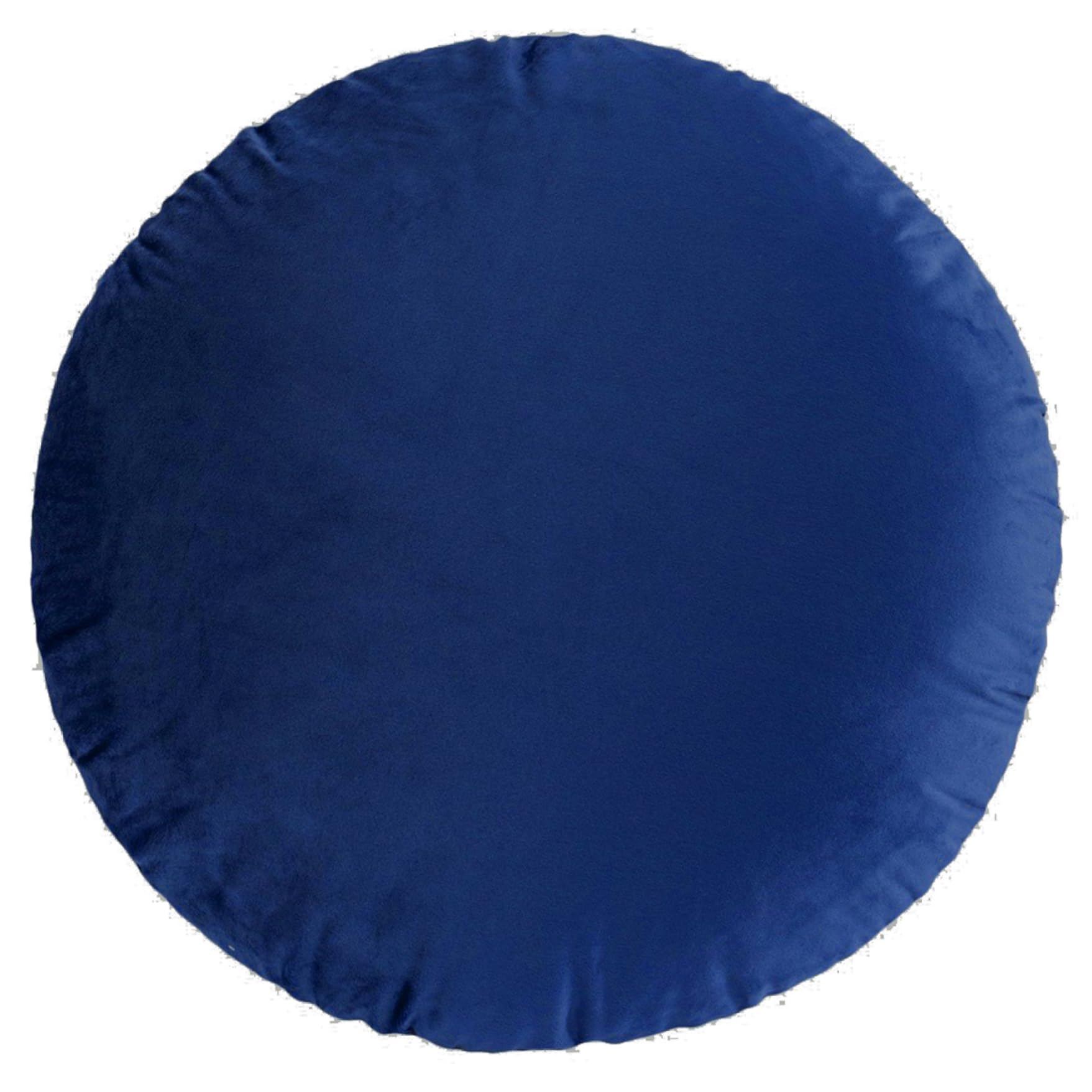 NASSMOSSE 18x18in Velvet Throw Pillow Covers – Dark Blue, Farmhouse Boho Cushion Covers for Living Room