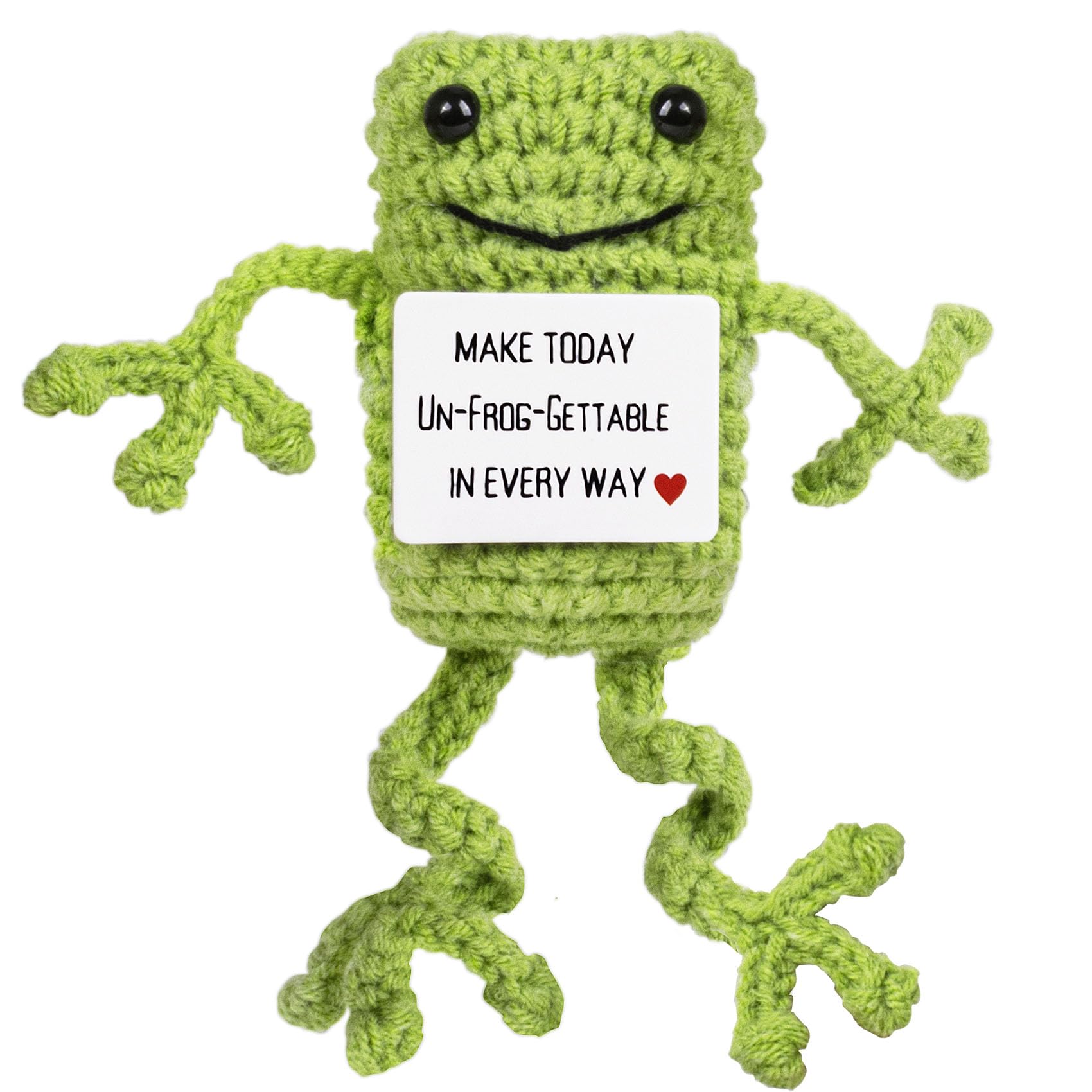 Amazon.com: Maziky Funny Positive Frogs Mini Crochet Frogs with