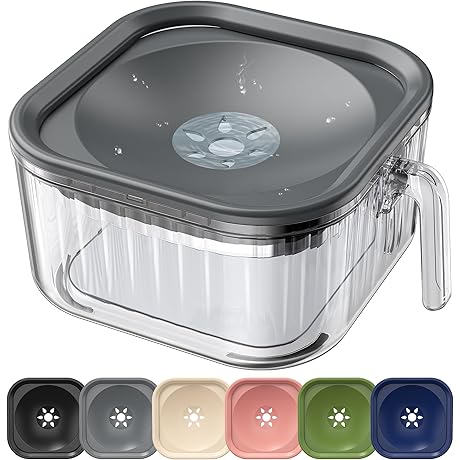 2.5L Water Bowl No Spill: Say Goodbye to Messy Splashes