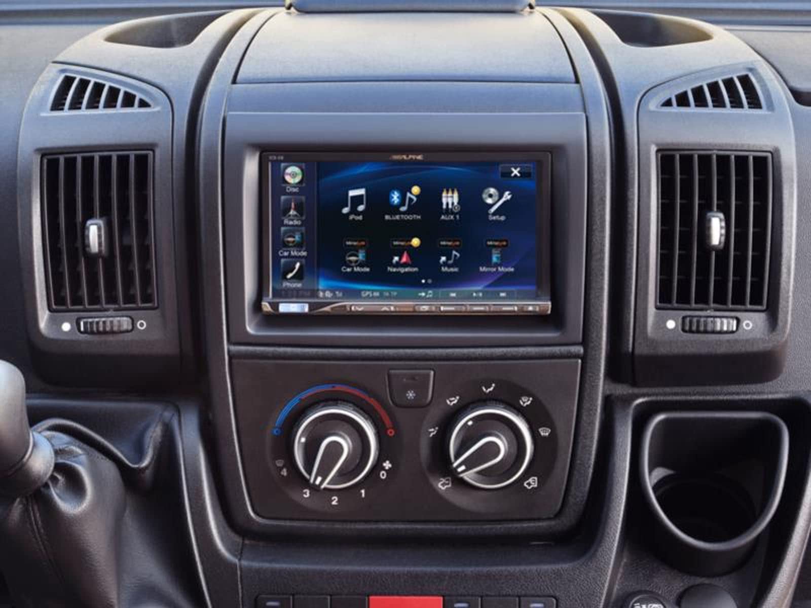 ACV 381094-29-1 Cache autoradio Double DIN adapté pour (Marque Automobile): Fiat, Citroen, Opel, Peugeot