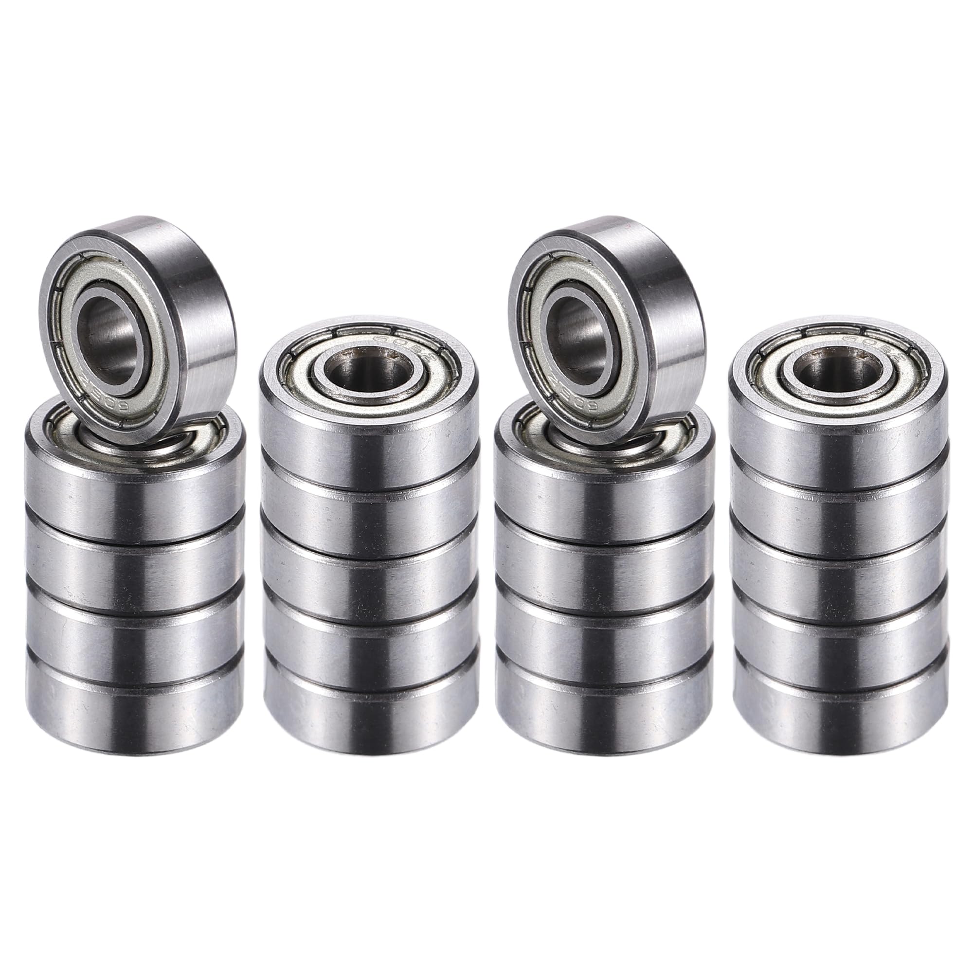 10 Pezzi Cuscinetti A Sfera MR62ZZ 2x6x2.5mm - In Acciaio, Doppio Schermo, Argento - Foto 7