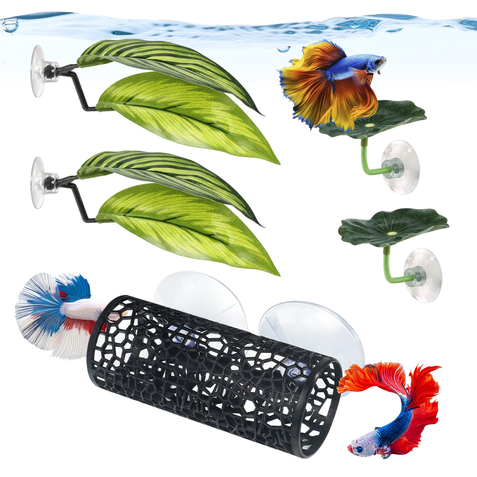 Photo 1 of Trinkrittey Betta Fish Hammock Set with Tunnel