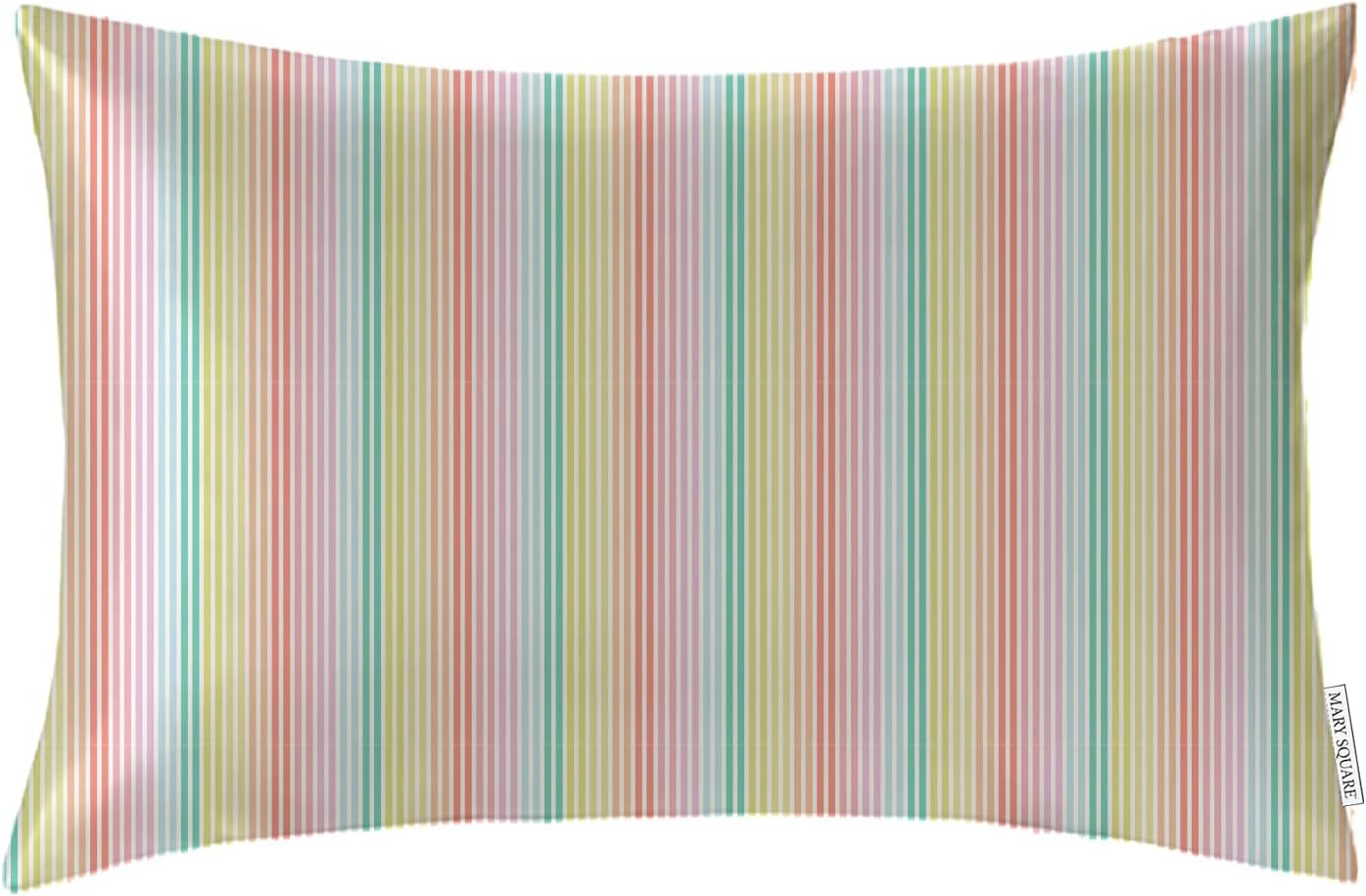 Sunset Stripe Pastel 9 x 5 Satin Polyester Pillowcase