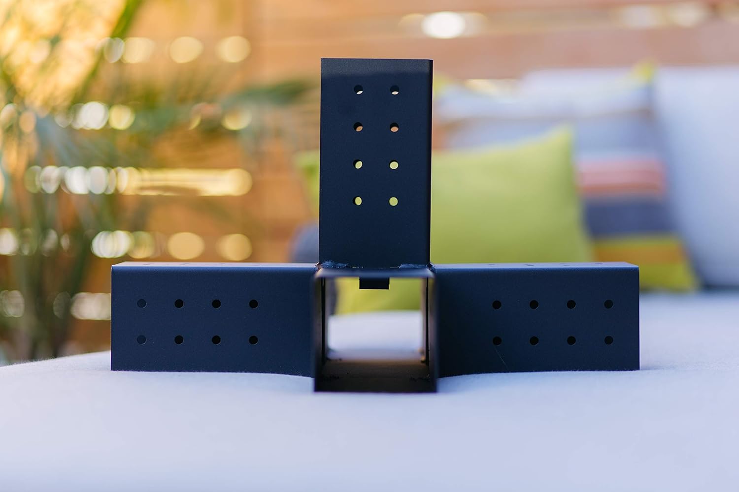 TOJA GRID G021051MB1 Quint + Solo for 4X4 Wood Posts Modular Pergola Part, Black