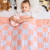 Vista 15 de yescool Black Checkered Weighted Lap Pad 2 Pounds Cooling Weighted Lap Blanket, Plaid Small Weighted Blanket, Weighted Throw Blankets Gifts for