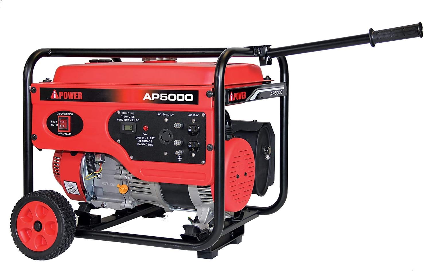 A-iPower AP5000V 5000-Watt Gas Powered Portalable Generator | AP5000, 5000 Watt, Oranage