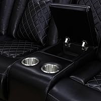 Vista 4 de Ritz Power - Juego de sala de estar reclinable con LED para sala de estar, dormitorio, casa de invitados, sala de juegos, Airbnb, apartamento