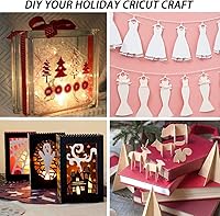 Vista 7 de Elefama 40 cuchillas para Explore Air 2/Air 3/Make 3/Maker, 20 hojas de punta fina de 45 ° + 10 piezas de corte profundo de 60° + 10 tarjetas