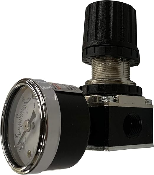 New Mini Air Pressure Regulator 1/4" w/ Free Gauge