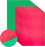 Vista 1 de 100 piezas de papel grueso de cartulina de Navidad, papel de cartulina A4 rojo y verde de 70 libras, papel de cartulina imprimible de grosor medio