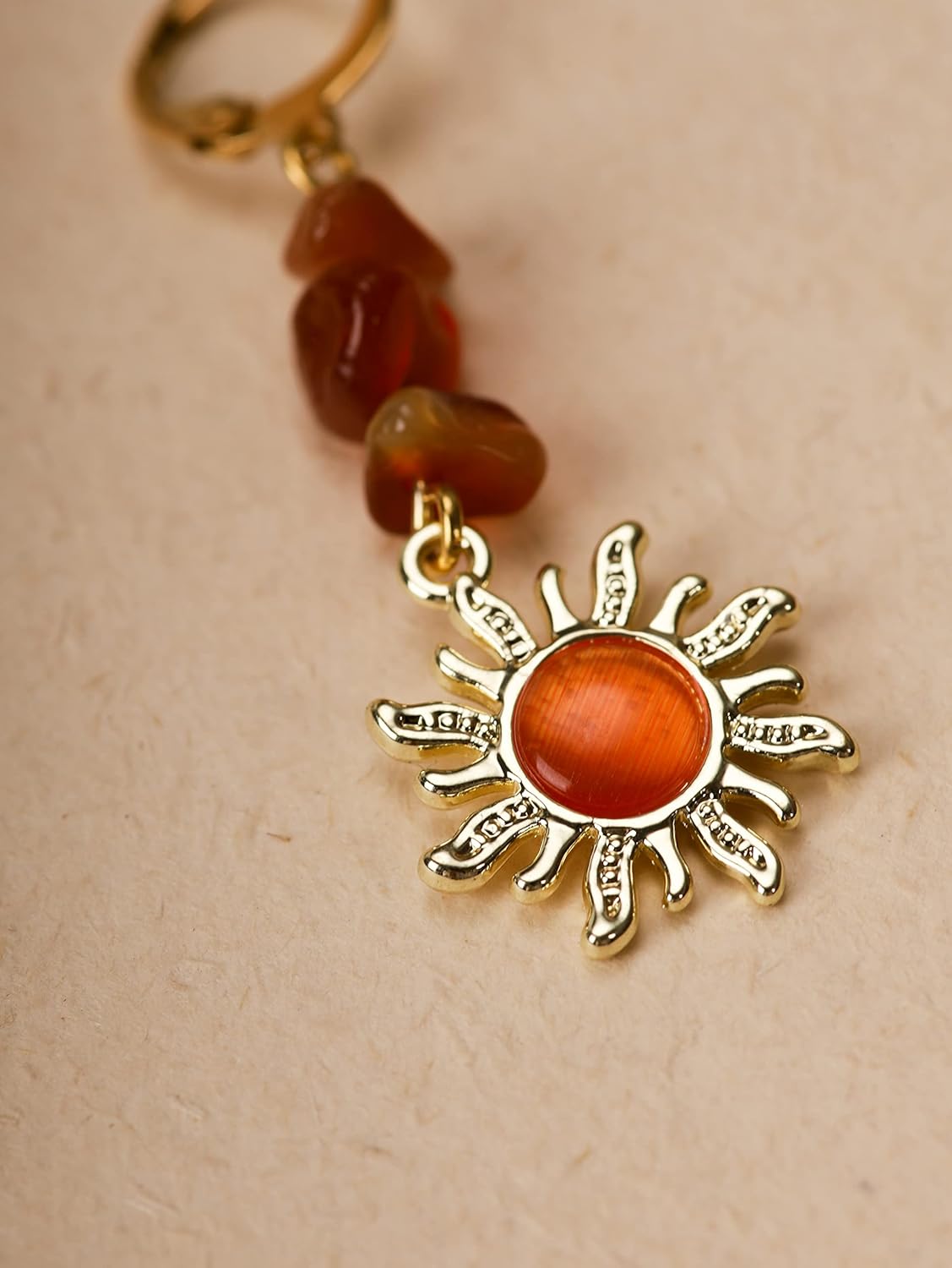 Sacina Boho Hippie Gothic Crystal Celestial Sun Earrings, Boho Earrings, Hippie Jewelry, Christmas Jewelry Gift For Women - Image 5