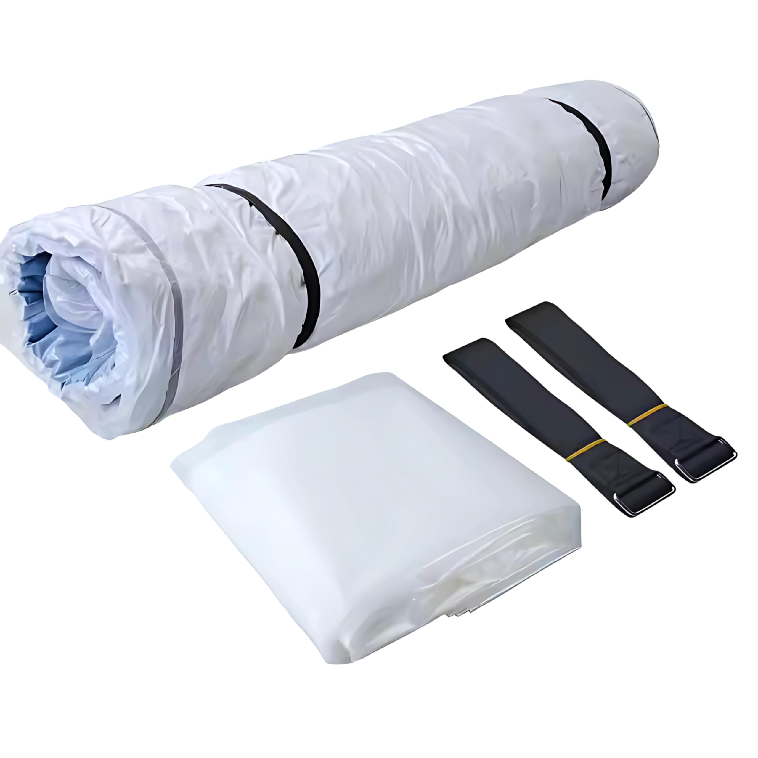 Bolsas de vacío para colchones de 220 x 240 cm, para colchones individuales de hasta 230 x 210 cm, con correas de compresión y válvula, herméticas, resistentes al agua, para mudanzas y
