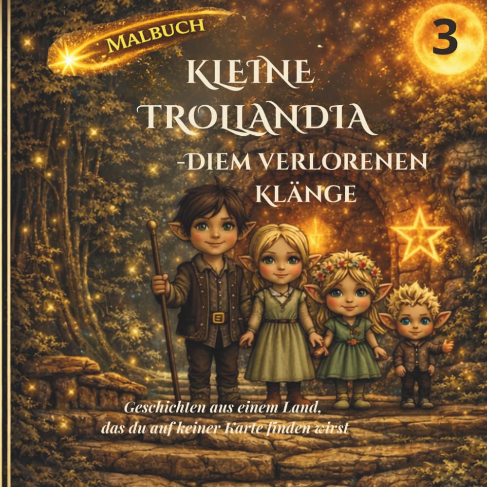 Kleine Trollandia: Auf d Auf der Suche nach dem verlorenen Klang : Malbuch