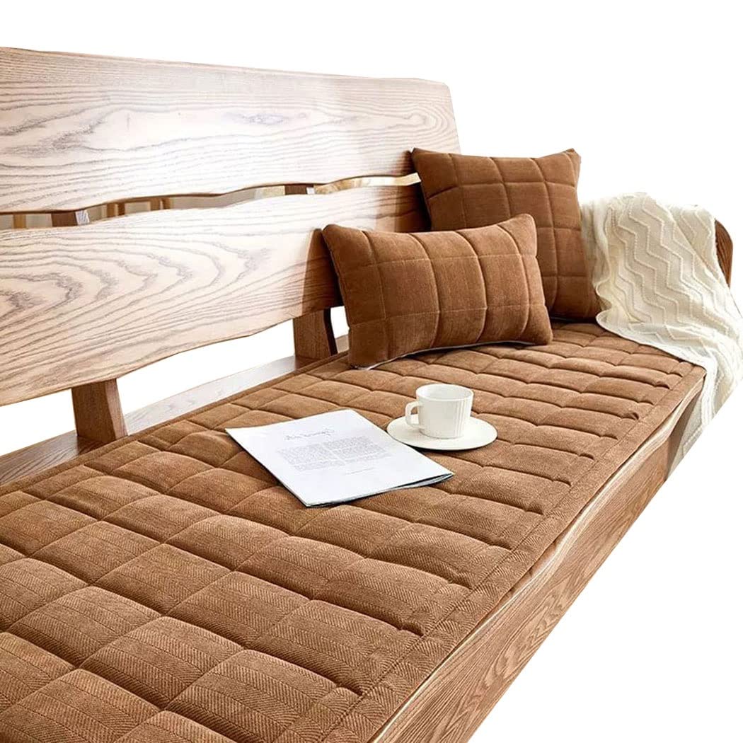Settee Hoezen Enkele 2 3 4 Zitbank Hoezen Voor Honden L-vormige Sofa Schuifhoezen Voor Huisdieren 2024 Zitkussen Couchhoezen Voor Sectie Beschermer Meubels Non Slip (Color : Coffee, Size : Blanket 8