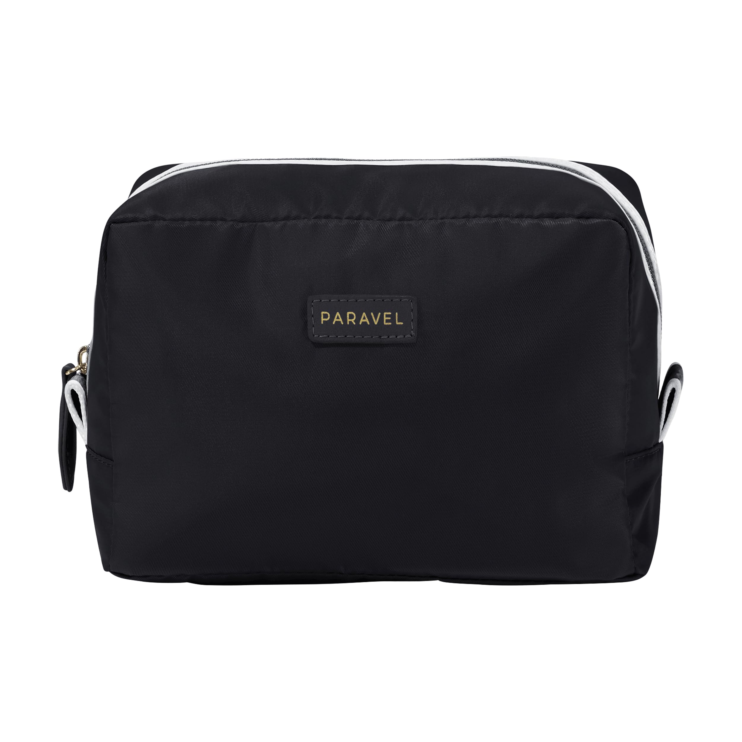 Paravel Toiletry Bag | Made with Recycled Negative Nylon Material | Everyday Travel Toiletry Bag | Derby Black