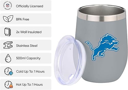 Miniatura 10 de FOCO NFL - Taza de viaje de 12 onzas con aislamiento con logotipo de equipo de la NFL para adultos