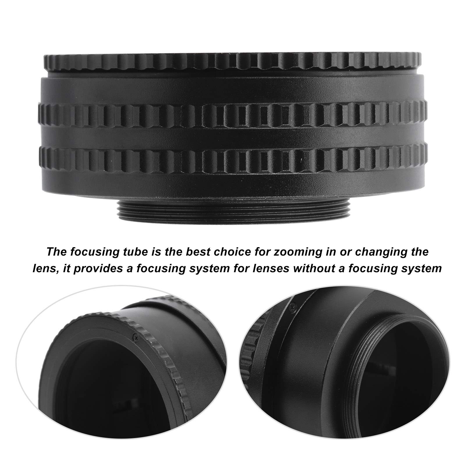 Kamera Fokussier Helicoid AdapterM52 auf M42 Einstellbarer Fokussierungs Helikoid Adapter 25-55mm Längenverstellbarer Fokussier Helicoid Ring Makro-Verlängerungsrohr für Makrofotografie