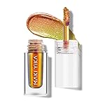 MAKI YIKA Glitter Eyeshadow Gold Liquid Multichrome Eyeshadows Long Lasting Metallic Chameleon Eye Shadow Smudgeproof Holographic Eye Topper Glitters (7 Bronzer)