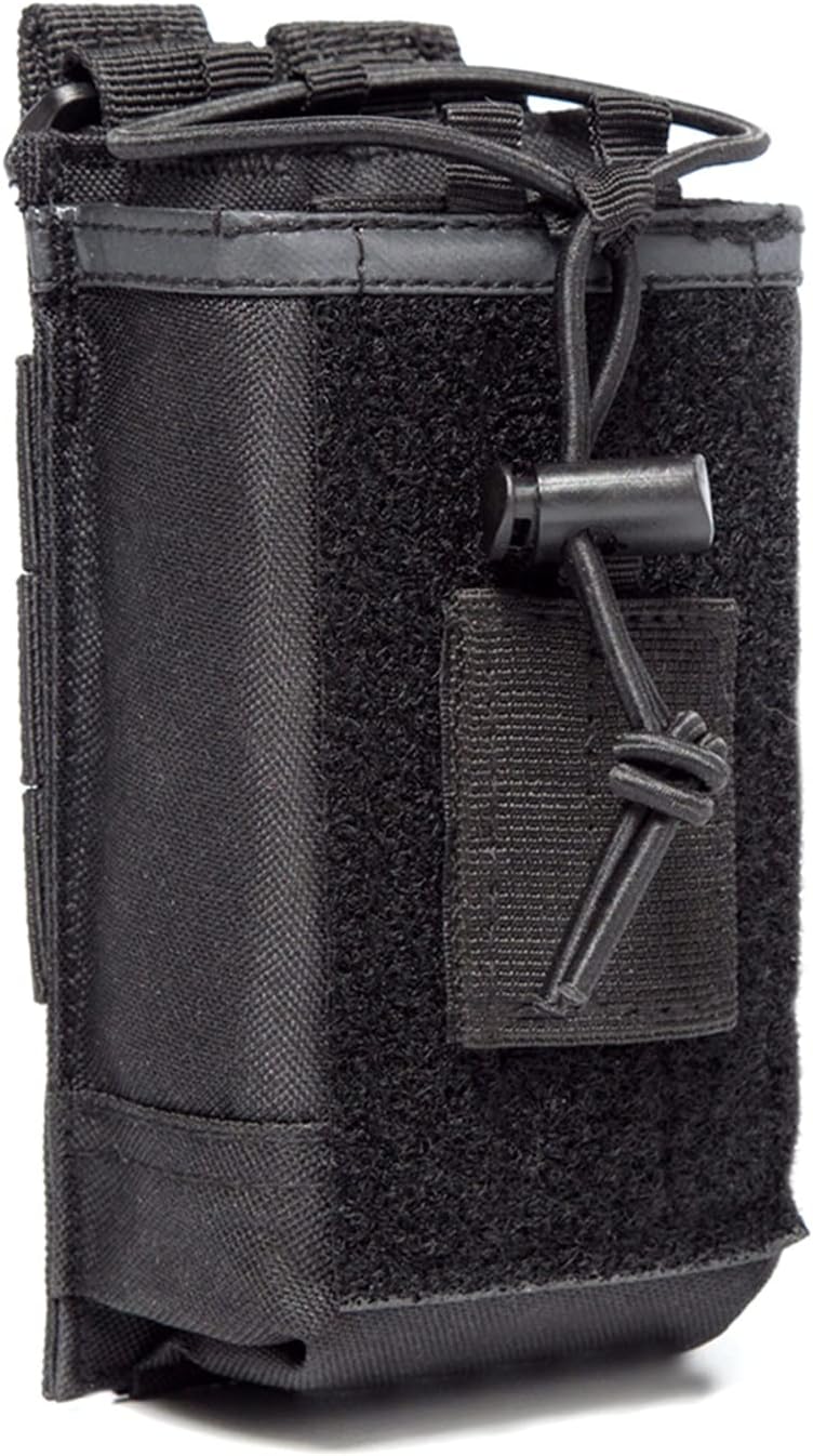Tactical Radio Holder Radio Holster Molle Radio Pouch Universal Walkie Talkie Holster Molle Radio Holder for Two Ways Walkie Talkie Compatible with Bags/Packs/Duffels