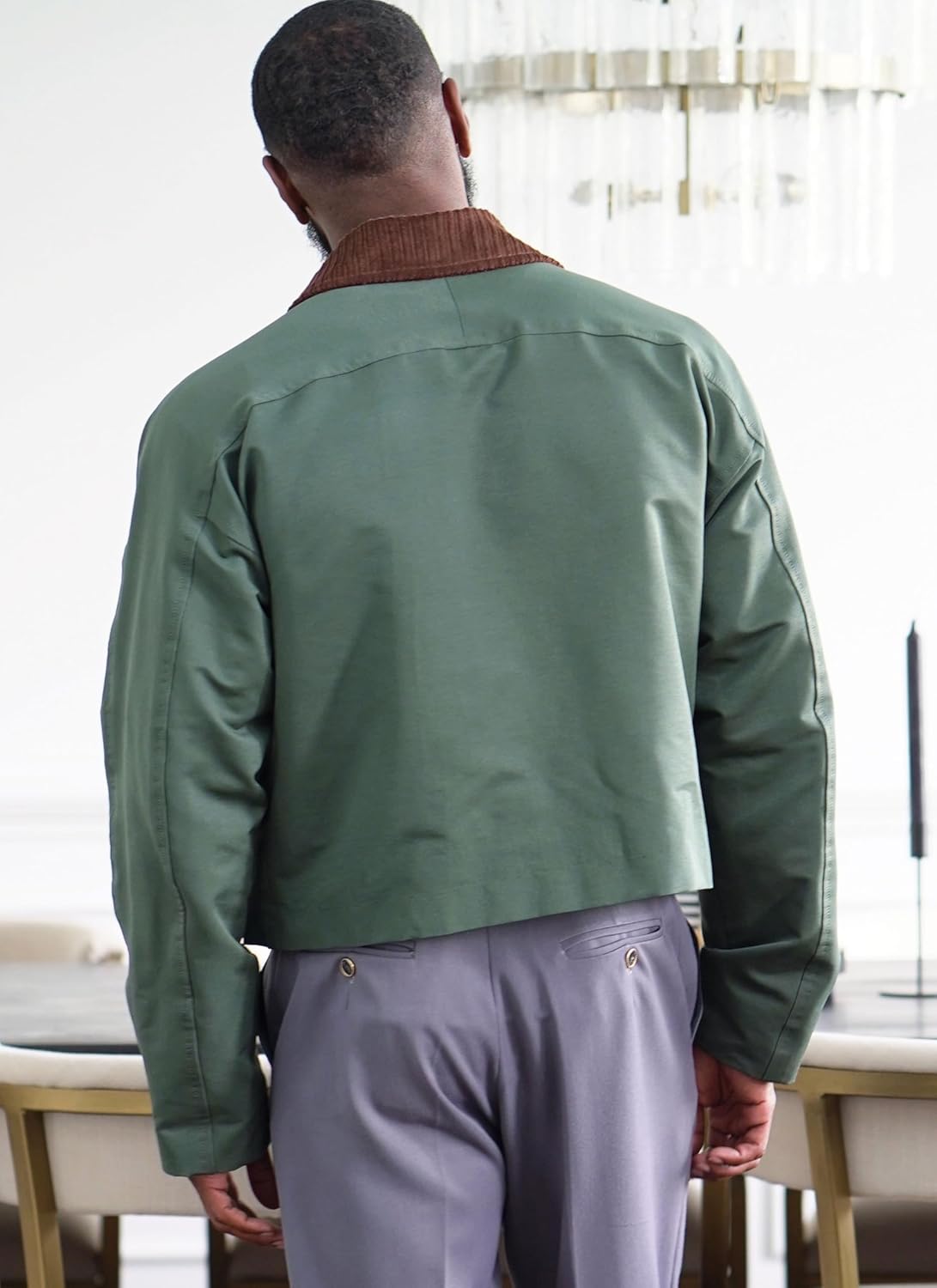 Simplicity SS3038A Men's Loose Fitting Jacket by Norris Dánta Ford Sewing Pattern Packet by Norris Dánta Ford, Design Code S3038, Sizes S-M-L-XL-XXL, Multicolor