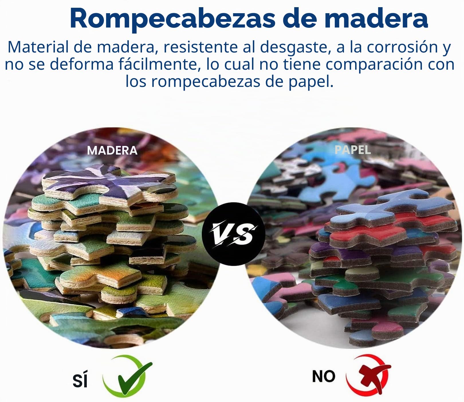 Puzzles para Adultos de 1000 y 1500 Piezas, Puzzle de Madera (H8)