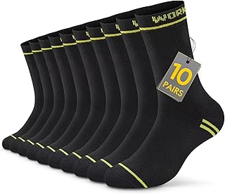 TUUHAW Work Socks Men's Socks 10/20 Pairs Cotton Long Functional Socks Work Socks