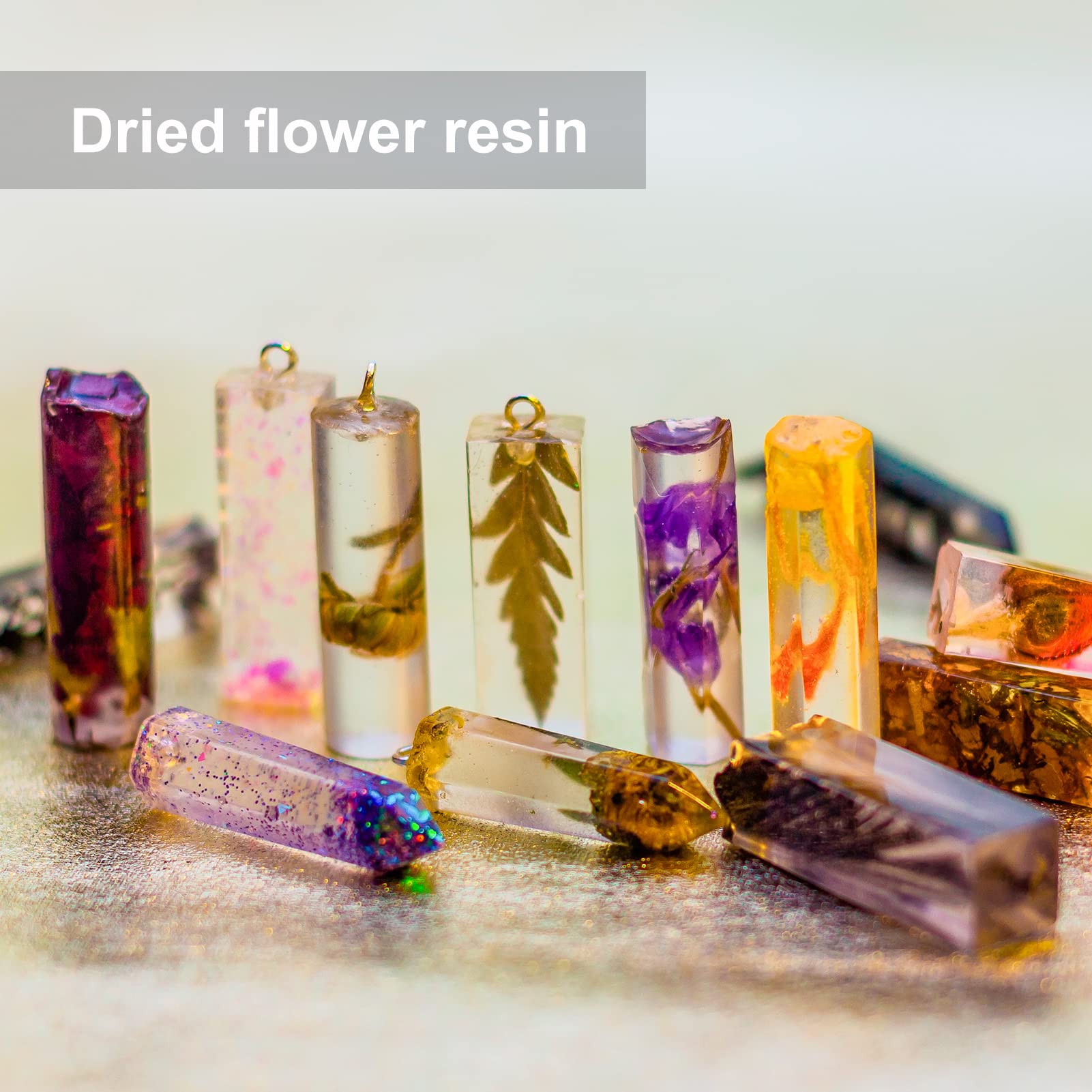 Lot De 69 Fleurs Pressées Séchées Naturelles Multicolores - Pour Résine époxy, Scrapbooking, Bougies, Nail Art, Décoration Créative - 8