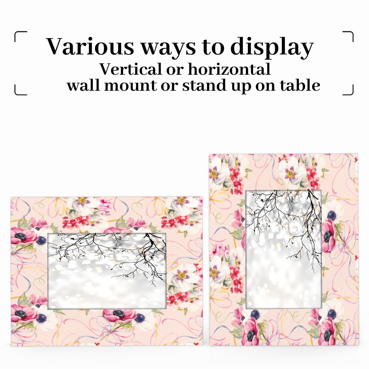 Cornice portafoto in ceramica italiana dipinta a mano - Cornice portafoto 10 x 10 cm realizzata a mano gialla e blu dall'Italia, cornice da tavolo per foto, regali decorativi Made