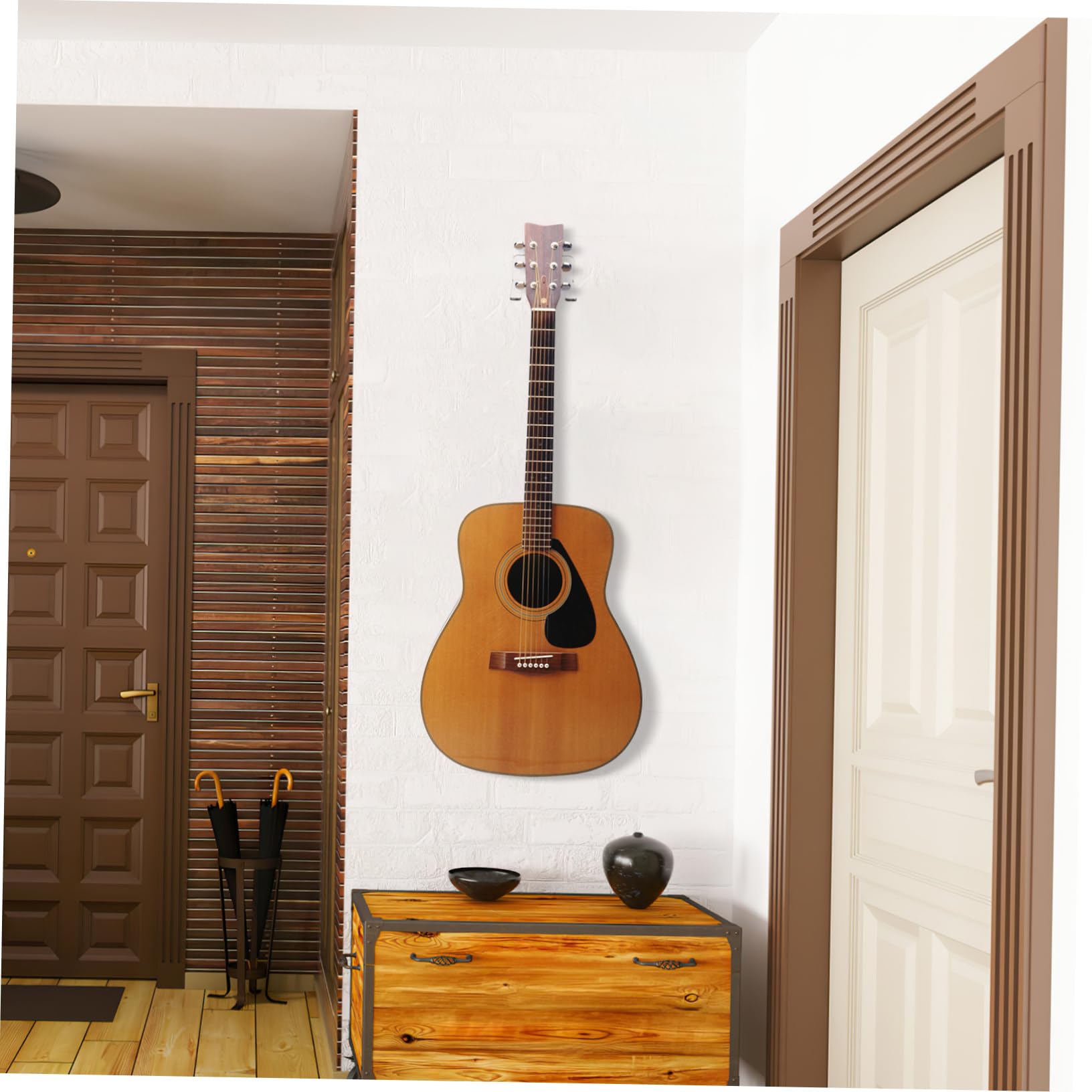 ifundom 9sets Gancio Per Chitarra Parete Acrilico Trasparente Supporto Pratico Per Chitarra Acustica Ed Elettrica Facile Installazione e Design Elegante Per Esposizione Artistica