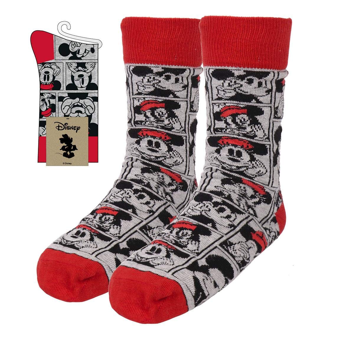 Cerdá Life's Little Moments Women's Blanco Y Black Calcetines Minnie Mouse Mujer - Licencia Oficial Disney Woman Socks Official License, Opacity, Blanco Y Negro, Estandar