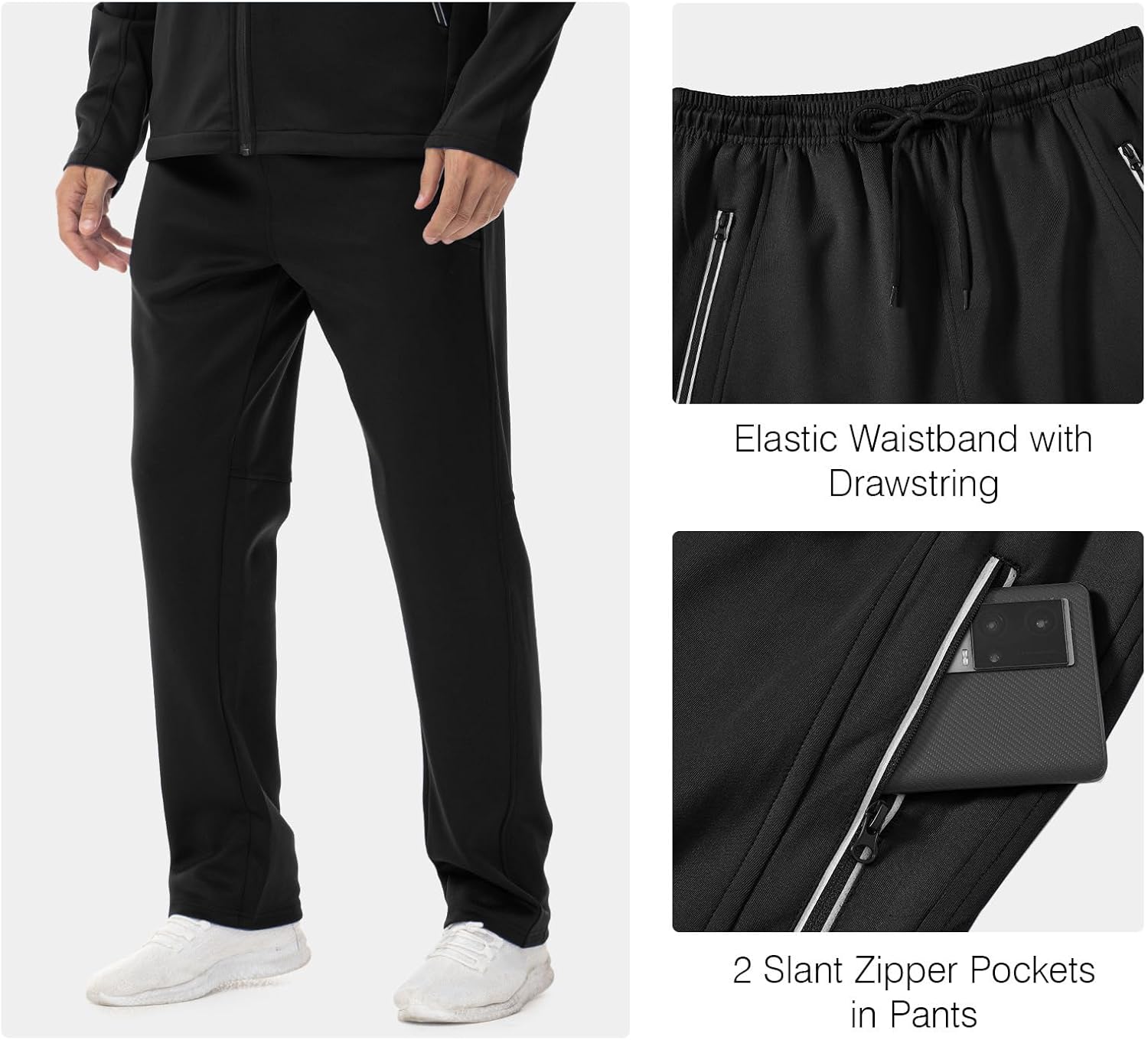 Rdruko Men's Track Suits 2 Piece Set Sweatsuits Tracksuits Jogging Workout Gym Athletic Sweat Suits - Image 6