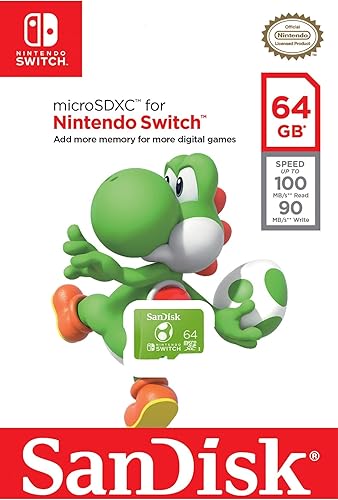 Miniatura 6 de SanDisk Tarjeta microSDXC de 64 GB con licencia para Nintendo-Switch, edición Yoshi - SDSQXAO-064G-GN6ZN