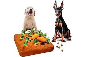 Dog Carrot Patch Snuffle Puzzle Mat: Interactive Feeding Adventure