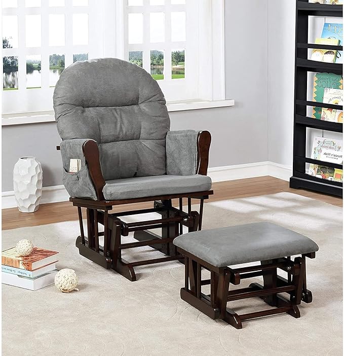 Amazon.com: Nursery Glider & Ottoman Sets, Reclining Glider Rocker with ...