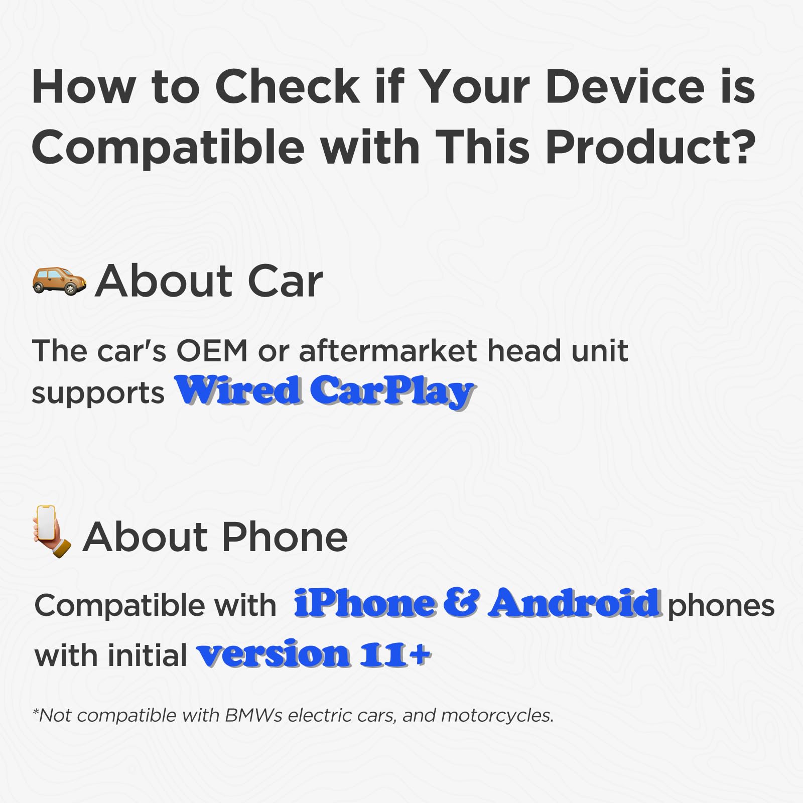 MSXTTLY sans Fil CarPlay Android Auto Adaptateur 3-en-1 2026, V-Stream Compatible avec Netflix/Youtube, Compatible avec Les Voitures CarPlay filaires 2017+, pour iOS 10+ et Android 11+ Noir