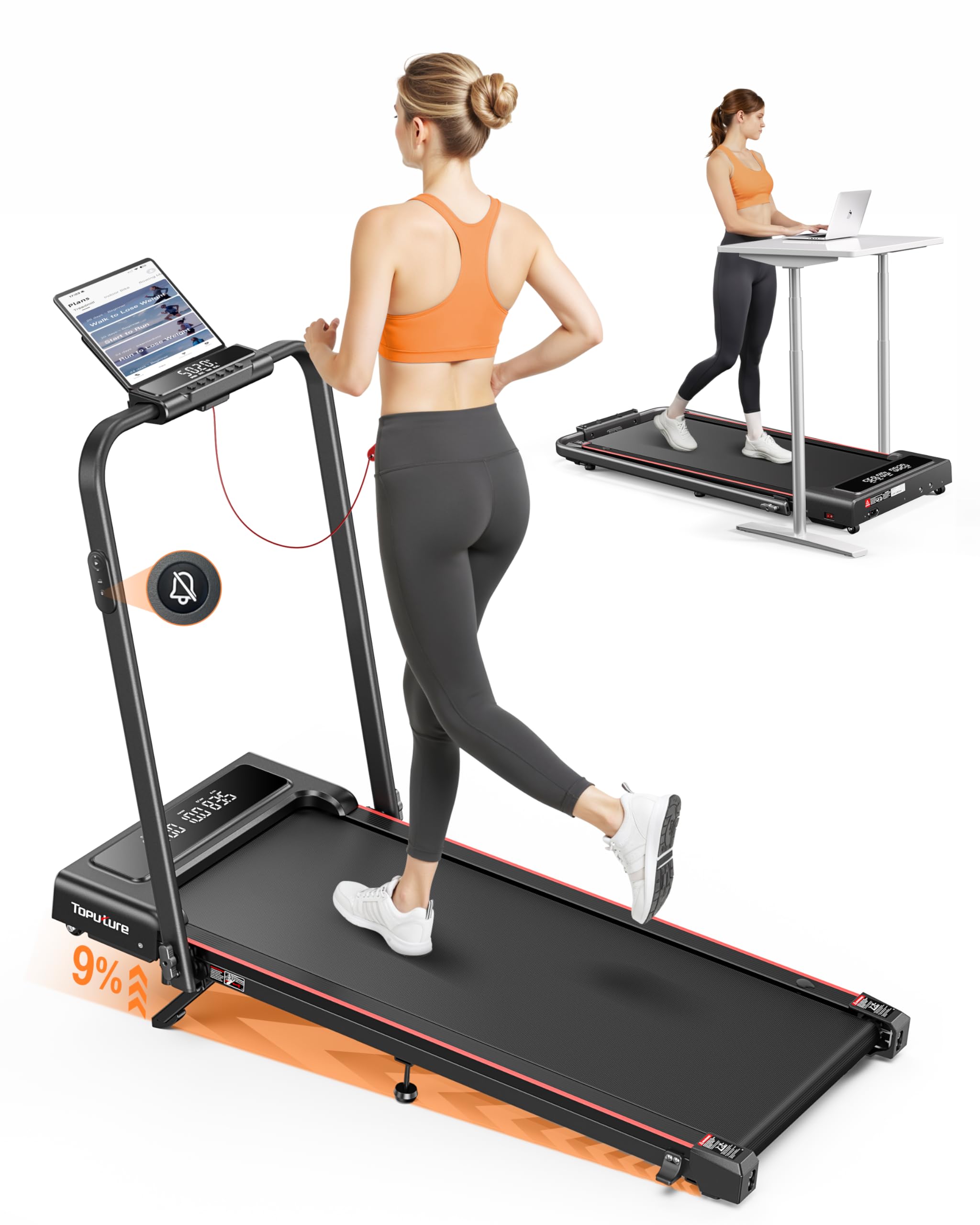 TOPUTURE Walking Pad Treadmill