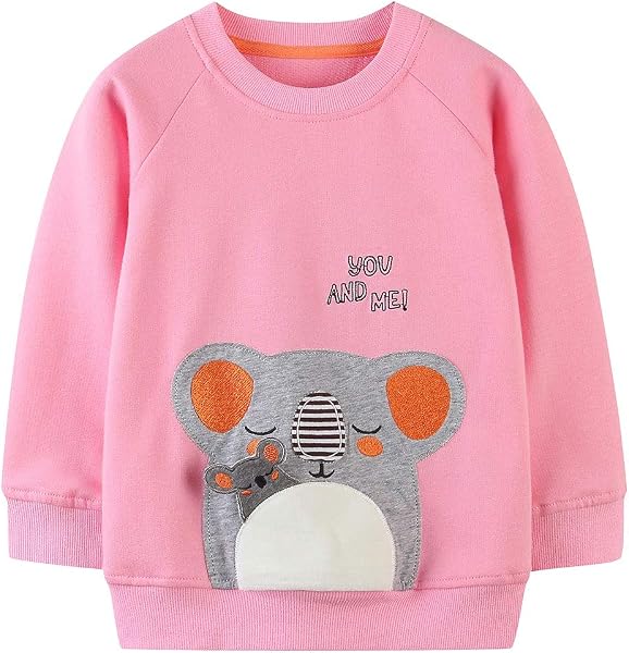 TEDD Sudaderas Niña Unicornio Camiseta Manga Larga 100% Algodón Jersey sin Capucha para Nina 1-12 años - 1