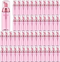 Vista 10 de Lil Ray 50 botellas de espuma negra con bomba dorada, dispensadores de espuma de viaje vacíos para jabón de manos, champú de pestañas (2 onzas)