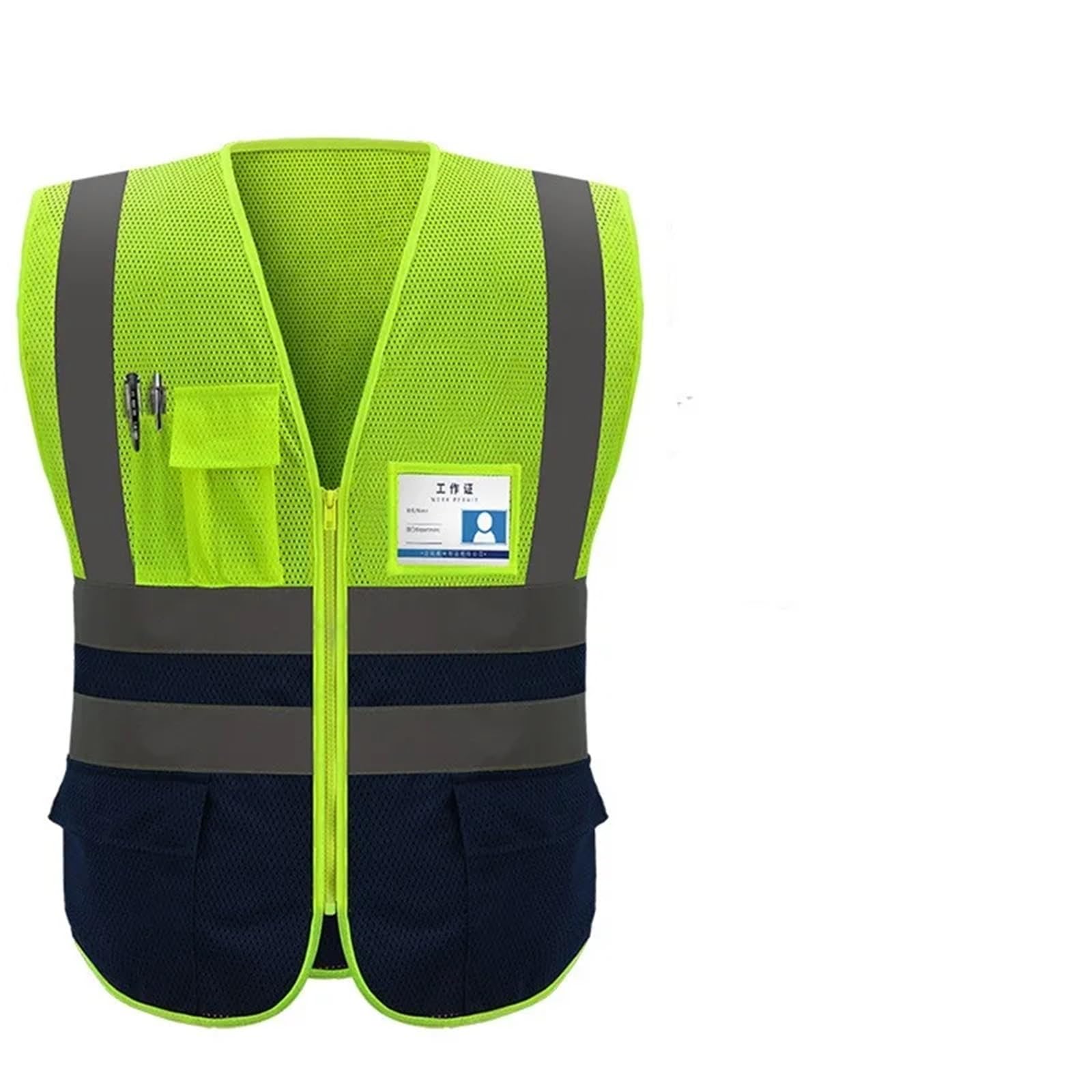 Gilet réfléchissant Haute visibilité en Tissu Respirant
