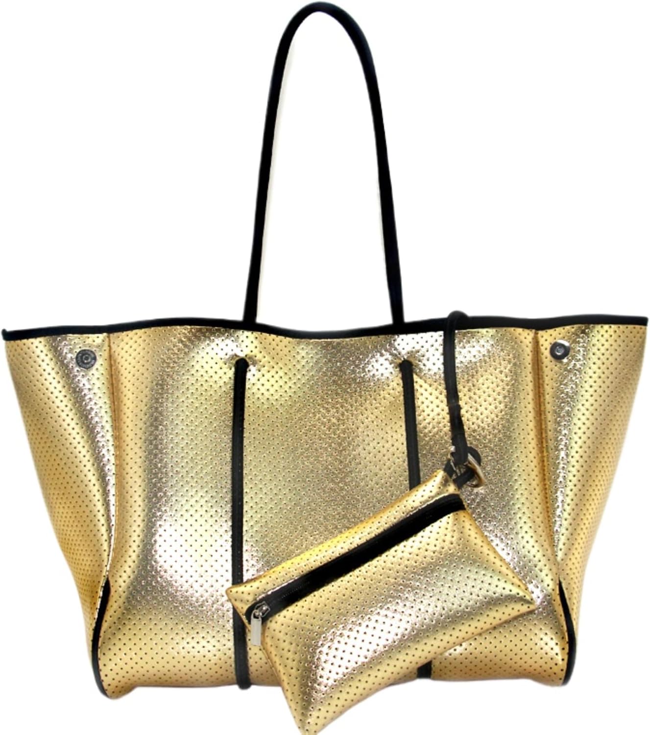 XPONNI Neoprene Large Beach Tote Bag for Women - Pool, Gym, Travel