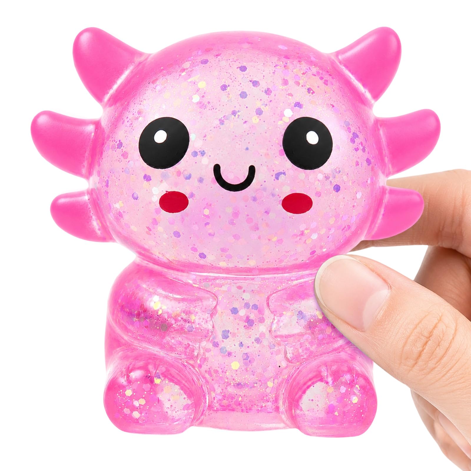 Axolotl Squishy Anti-Stress Rising Fidget Toy (pink) — image 1