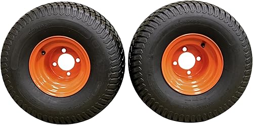 Juego de 2 conjuntos de neumáticos y ruedas resistentes de 20 x 10.00-8 de Bad Boy - Compatible con modelos ZT Elite que reemplaza 022-6000-50